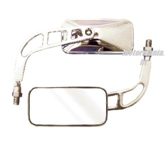 RETROVIZOR UNI KNIGHT HIGH KROM RECTANGULAR 10MM PAR
