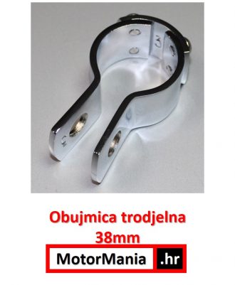 Trodjelna obujmica/šelna 38mm