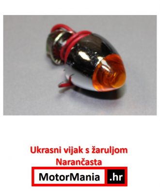 Ukrasni vijak s žaruljicom narančasti
