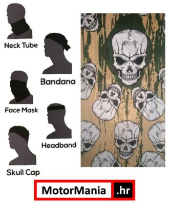 Multi Marama 9u1 SKULL ZELENA 1 + 1 GRATIS