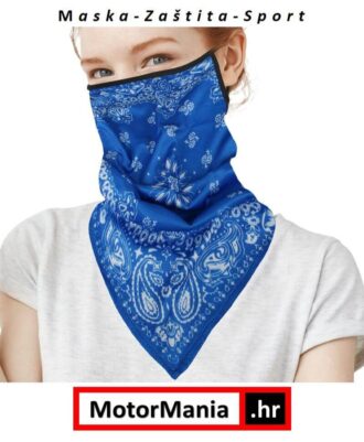 Marama - maska Plavi Paisley